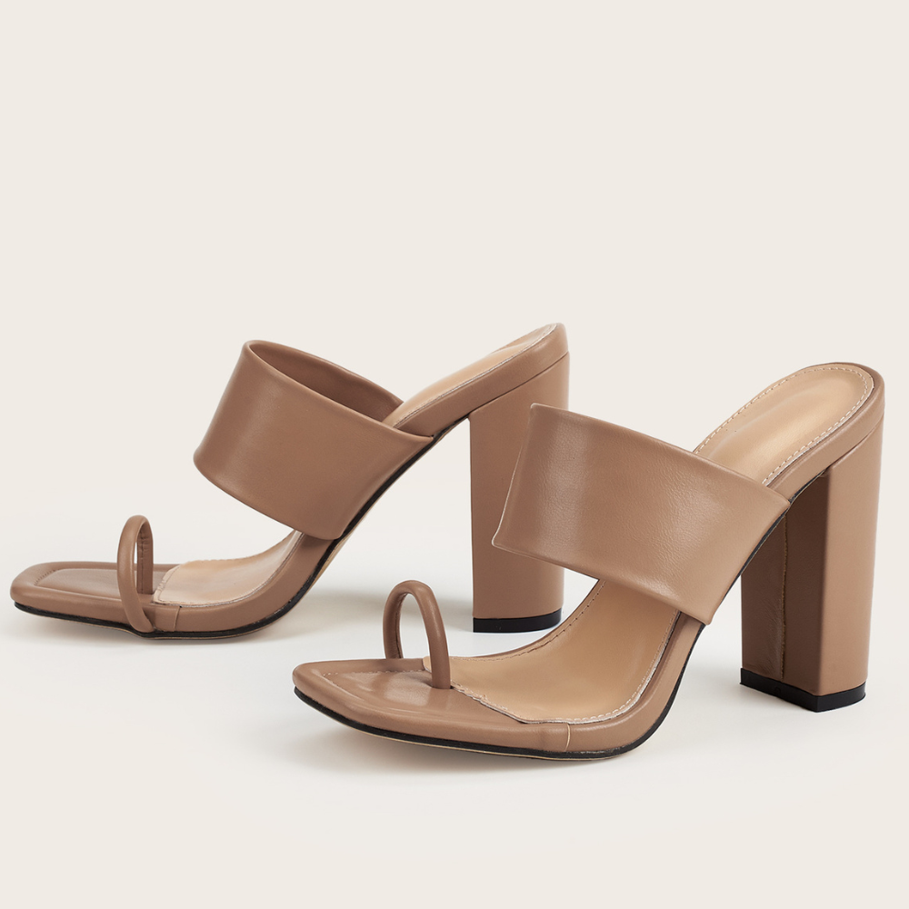 Alzata - Square Toe High Heels